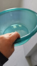 透明加厚洗脸盆学生宿舍加大号泡脚盆家用洗衣盆洗碗盆厨房洗菜盆 透明盆-蓝色 超大32*12-加厚耐用抗摔 实拍图