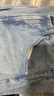 优衣库女装男装宽松廓形牛仔裤/弯刀镰刀裤子479000 482280 479000/62粉蓝色 24 /155/62A 实拍图