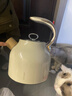 德世朗（DESLON）恒温电热水壶烧水壶大容量家用复古电水壶煮茶开水壶 1.7L 【高颜值-钢琴烤漆】三代复古白 实拍图