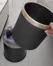 CCKO垃圾桶 家用卫生间大号客厅酒店厕所宿舍厨房垃圾桶可定制logo 15L圆形双层垃圾桶【灰色】 实拍图