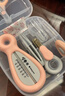 babycare婴儿指甲剪套装宝宝安全耳勺新生儿6月+防夹肉指甲钳7件套 樱粉 实拍图