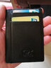七匹狼卡包男轻薄小身份证套银行卡证件包收纳套夹包男士真皮随身证件套 潮流黑色 实拍图