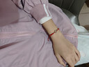 炙真银楼和田玉平安扣足银手链男士手绳情侣七夕情人节礼物生日送男友老公 【送证书】平安扣黑绳粗款 实拍图