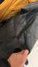 杰克·琼斯（JACK&JONES）25年冬季新款男装羽绒服男士潮流老花满印短款保暖立领鸭绒服外套 E44黑砂色 S 170 实拍图