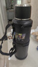 慕馨（moosen）保温保冷壶杯大容量316不锈钢便携车载水壶户外旅行壶热水壶瓶 黑色5000ml【背带+长茶隔】 实拍图