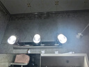 樱冠（SERULA） LED镜前灯可免打孔双三头简约不锈钢浴室卫生间伸缩镜柜灯化妆灯 三头3x3W(46cm) 白光 实拍图