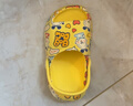 巴布豆儿童拖鞋男童女童洞洞鞋沙滩鞋宝宝凉鞋幼儿凉拖夏季 黄色 160码 实拍图