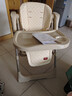 小主早安（BeBeMorning）宝宝餐椅电动摇摇椅二合一婴儿儿童哄睡便携餐桌椅子豪华款卡其色 实拍图