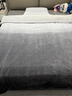 海澜之家（HLA）牛奶绒四件套防静电高端双面亲肤珊瑚绒床单被套简约风床品套件 渐变风暮雪 四件套 床笠款 被套2*2.3m 床笠1.8*2m 实拍图