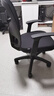 得力（deli）4900S 人体工学靠背办公椅/电脑椅/职员椅 可升降转椅舒棉坐垫 黑 实拍图