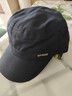 红蜻蜓帽子男士夏季防晒平顶帽爸爸中老年休闲遮阳太阳帽鸭舌帽 藏青 均码 帽围（56-60CM） 实拍图