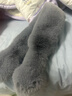 围巾新款毛绒围脖女冬款仿獭兔毛加厚保暖百搭毛领子简易交叉围巾 灰色 实拍图
