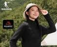 乔丹加绒卫衣女冬季Polartec立领抓绒衣徒步加厚套头衫冲锋衣保暖内胆 实拍图