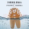 9i9宝宝罩衣秋冬一体加厚防脏防水条绒卡通连体爬服可外穿A193 实拍图