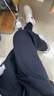 优衣库女装HEATTECH仿羊羔绒运动裤/卫裤束脚保暖裤470135 470135/09黑色 S /155/62A 实拍图