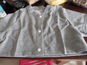 南极人纯棉护肩保暖睡觉肩周炎坎肩男女士颈部孕妇月子防护中老年人披肩 灰色-有领短袖款均码 实拍图