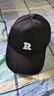【热巴同款】加大棒球帽帽子男女大头围显脸小春夏字母百搭棒球帽 刺绣款-黑色 实拍图