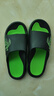 回力运动拖鞋男浴室内户外不易滑厚底凉拖鞋HL39391黑绿色45-46码 实拍图