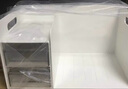 得力（deli）多功能桌面书立架书收纳桌上文件收纳盒抽屉式置物架书挡学生/办公用品白色PK110 实拍图