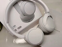 索尼（SONY）WH-CH520 舒适高效无线头戴式蓝牙耳机 舒适佩戴 音乐耳机 白色 新年礼物 元旦 实拍图