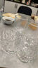 宝石纹玻璃杯INS风高颜值洋酒杯透明家用加厚鸡尾酒调酒啤酒杯子 浮雕高脚杯200ml*1 实拍图