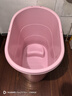 捷贝加厚大人泡澡桶成人沐浴桶塑料浴缸家用小户型洗澡桶全身浴盆可坐 【特惠款】粉色-无盖+礼包 实拍图