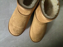 骆驼（CAMEL）雪地靴女百搭舒适暖绒平跟套筒保暖靴 L23W275157 驼色 37  实拍图