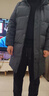 雪中飞秋冬新款时尚休闲舒适廓形男士“H”版型印花立领连帽羽绒服男 黑色|8056 L /175/96A 实拍图