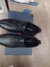 老人头（LAORENTOU）皮鞋男商务休闲鞋头层牛皮冬季透气耐磨防滑男鞋子 A30303 黑绒42 实拍图