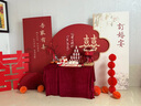 莱邦宸 订婚布置全套 2026新款订婚场景布置全套背景板布置套装装饰 定制款/桃之夭夭豪华 实拍图