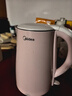 美的（Midea）电热水壶电水壶烧水壶双层防烫 0涂层 食品级304不锈钢1500W快速沸腾1.7L大容量 HJ1705 实拍图