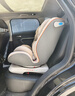 贝倍适（BAYBETSS）儿童安全座椅汽车用0-4-12岁宝宝360度旋转婴儿车载坐椅ISOFIX 米灰色【遮阳棚+上拉带+侧保护】 实拍图