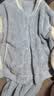 蕉内绒绒501H睡衣男女士珊瑚绒情侣家居服棒球服可外穿秋冬季保暖套装 【女士】水兰拼色 XL 实拍图