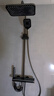 TOTOHEALTH系列增压淋浴花洒明装带顶喷全铜恒温数显一整套卫生间花洒套装 EH11 枪灰色【冷热数显】 实拍图