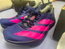 阿迪达斯（adidas）男鞋 ADIZERO ADIOS PRO 4 轻便透湿排汗缓震竞速马拉松碳柱跑鞋 JR4946/深蓝色/亮粉色/符点灰 43 实拍图