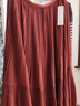 优衣库女装雪纺长裙/层叠显瘦半身裙裙子479011 37 栗色 S /155/64A 实拍图