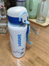 史努比（SNOOPY）儿童保温杯316不锈钢男女小学生便携直饮壶喝水杯带提绳480ml 蓝 实拍图