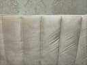 新款绒料加厚夹棉床头靠垫现代简约床头罩纯色绗缝布艺床头套全包 荷兰绒【线条款-米白】特厚夹棉 适用床头长1.6米【高度65cm内】 实拍图