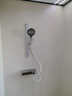 汉斯格雅飞雨简易淋浴花洒全套装增压加压多功能明装沐浴浴室枪灰色无顶喷 HS05亮银色-升降款【冷热调节】 实拍图