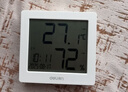 得力(deli)室内温湿度表 LCD 电子温湿度计老人生日礼品儿童礼物带闹钟功能 婴儿房办公用品 白色8813 实拍图