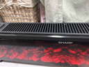 夏普 SHARP石墨烯踢脚线取暖器全域升温电暖器加湿5D仿真火焰壁炉智能控温遥控定时浴室HX-BR227A-B 5D炭火+双石墨烯+雾化加湿 实拍图
