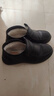 蜻蜓牌真皮羊毛棉皮鞋男冬季加绒保暖休闲高帮棉鞋防滑软底中老年爸爸鞋 黑色 43 实拍图