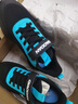 乔丹男大童跑步鞋春秋季儿童运动鞋子小孩密网童鞋 黑色-冰爽蓝37 实拍图