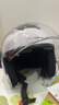 凤凰（Phoenix）新国标A类3C认证电动车摩托车头盔双镜片防雾防风保暖亮白 男女四季通用电瓶车3/4半盔冬季安全帽 实拍图