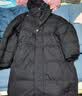 京东京造面包超长款羽绒服运动户外冬加厚保暖外套 黑色 2XL 实拍图