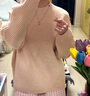 优衣库女装舒芙蕾半高领针织衫/毛衣毛衫479158 10 水粉色 M /160/84A 实拍图