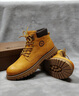骆驼（CAMEL）王俊凯同款马丁靴高帮秋户外工装大黄靴男 GE122W7757T 金黄 42 实拍图