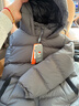 保姆鹅 儿童羽绒服宝宝短款加厚白鸭绒外套男童女童保暖防风冬[NG2637] 大象灰 140 实拍图