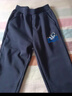 马克华菲童装男童裤子2025秋冬新款儿童休闲运动卫裤男孩女童运动裤加绒 m悠闲鲨K藏青 160 实拍图