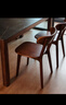 源氏木语实木餐椅北欧风橡木靠背椅家用多材质休闲椅现代简约餐厅吃饭椅子 橡木胡桃色0.47m椅*4(一包四把) 实拍图